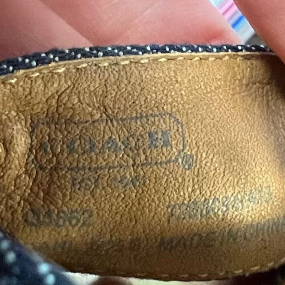 Coach Dani High Heels, Platform Open-Toe, Denim &… - image 5